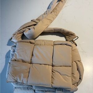 Tan Quilted Women's Bag